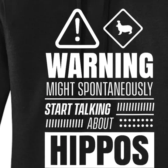 Hippo Saying Hippopotamus Hippos Women's Pullover Hoodie