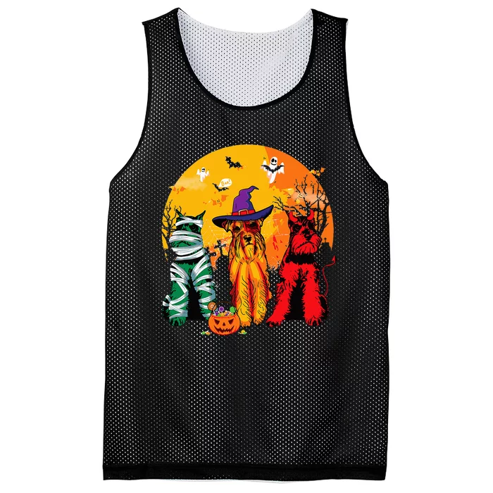 Hilarious Schnauzer Halloween Outfit for Dog Enthusiast Mesh Reversible Basketball Jersey Tank