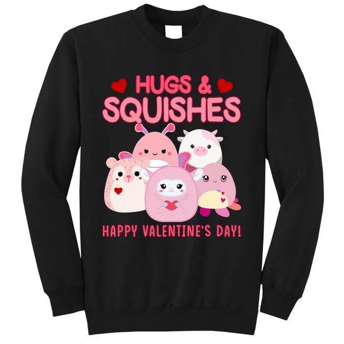 Hugs & Squishes Happy ValentineS Day Cute Squish!Mallow Valentine Sweatshirt