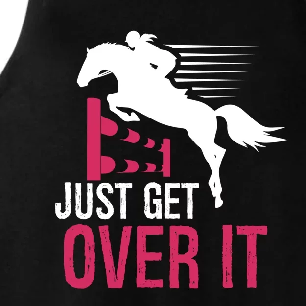 Horse Show Horseback Riding Cool Gift Ladies Tri-Blend Wicking Tank