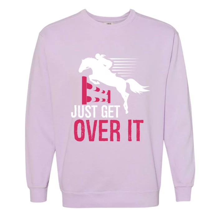 Horse Show Horseback Riding Cool Gift Garment-Dyed Sweatshirt