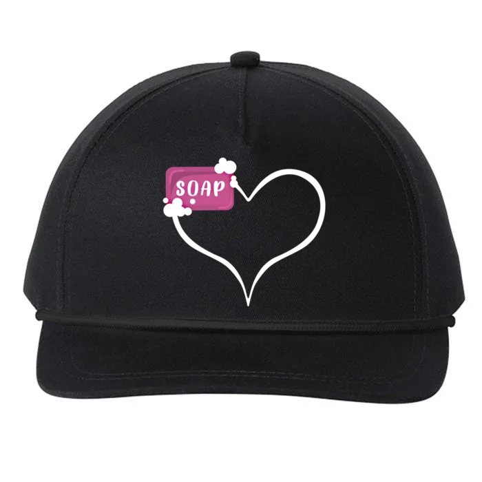 Handmade Soap Heart Soap Maker Cute Soap Making Gift Snapback Five-Panel Rope Hat