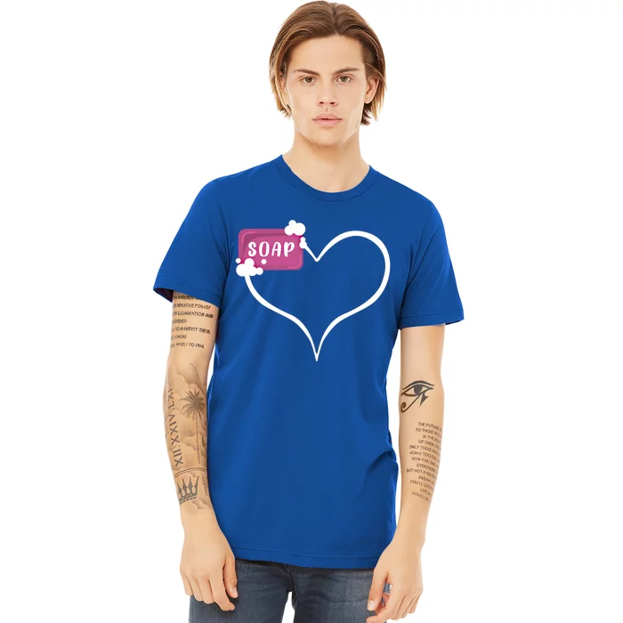 Handmade Soap Heart Soap Maker Cute Soap Making Gift Premium T-Shirt