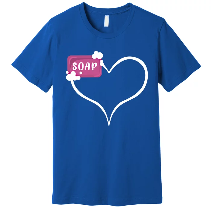 Handmade Soap Heart Soap Maker Cute Soap Making Gift Premium T-Shirt