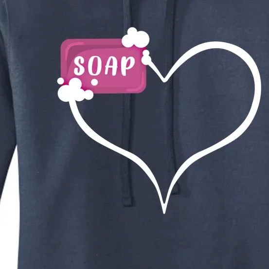 Handmade Soap Heart Soap Maker Cute Soap Making Gift Women's Pullover Hoodie