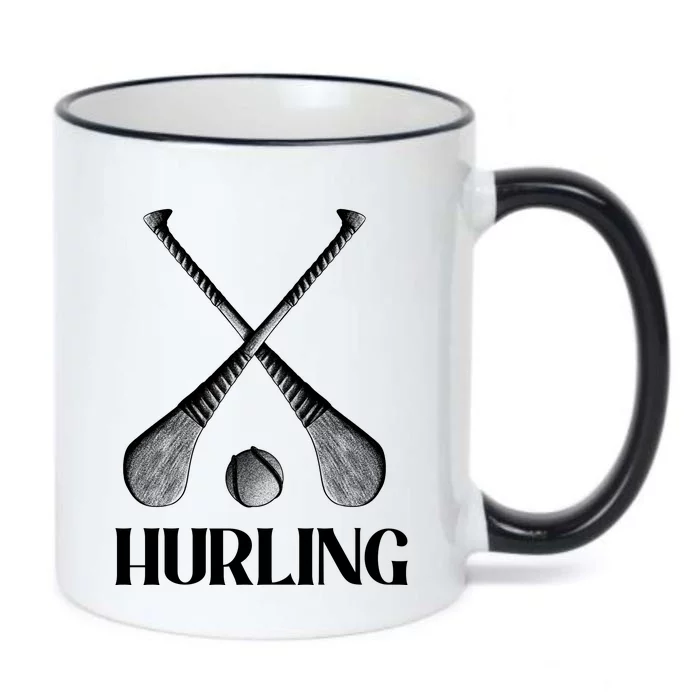 Hurling Sticks Black Color Changing Mug