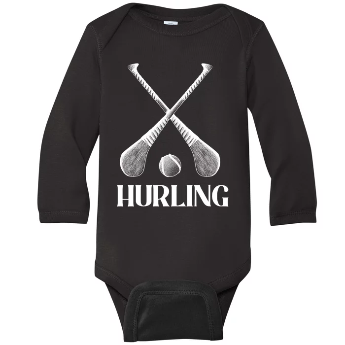 Hurling Sticks Baby Long Sleeve Bodysuit