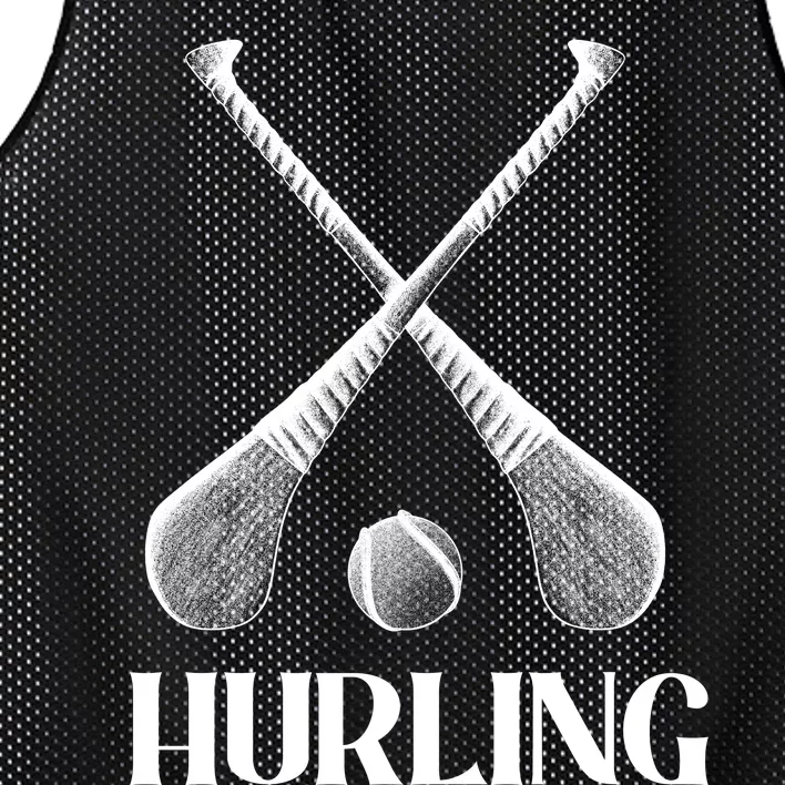 Hurling Sticks Mesh Reversible Basketball Jersey Tank