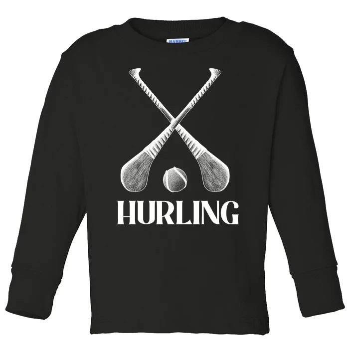 Hurling Sticks Toddler Long Sleeve Shirt