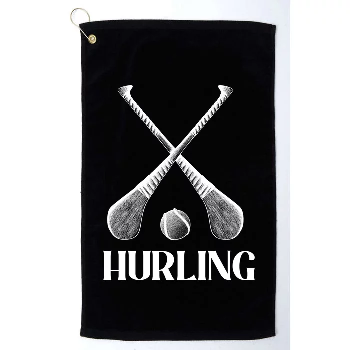 Hurling Sticks Platinum Collection Golf Towel