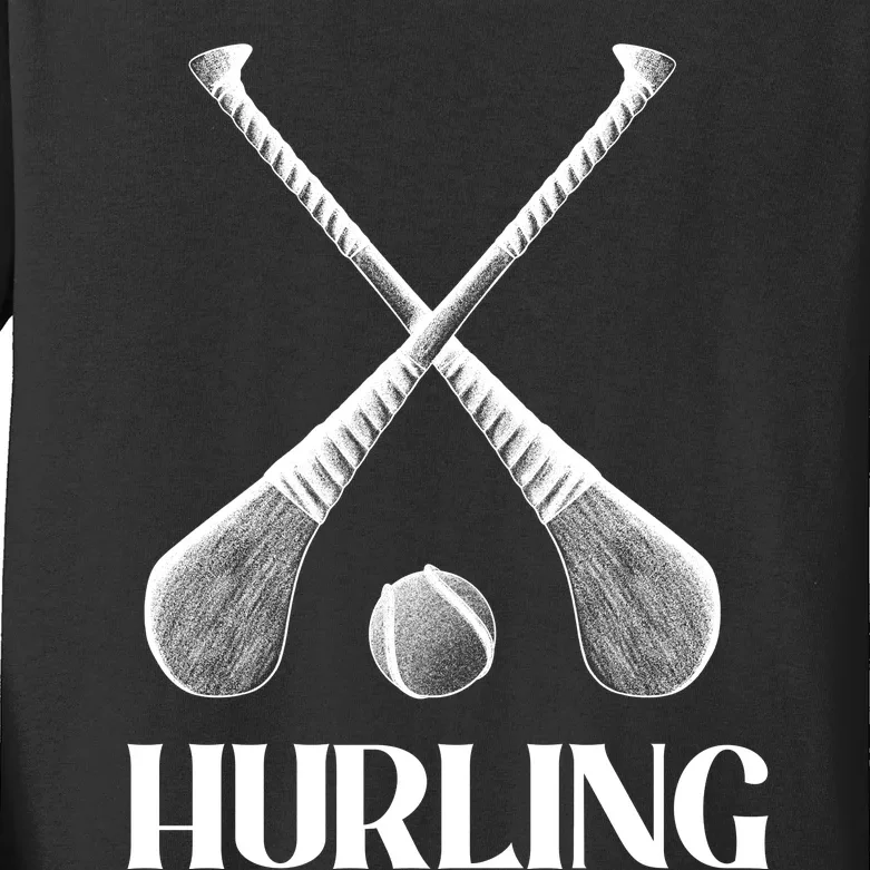 Hurling Sticks Kids Long Sleeve Shirt