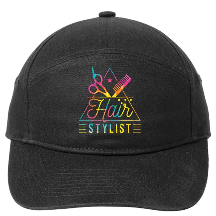 Hair Stylist Hair Stylist And Hair Styling 7-Panel Snapback Hat