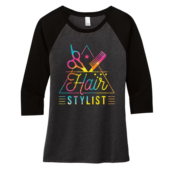 Hair Stylist Hair Stylist And Hair Styling Women's Tri-Blend 3/4-Sleeve Raglan Shirt