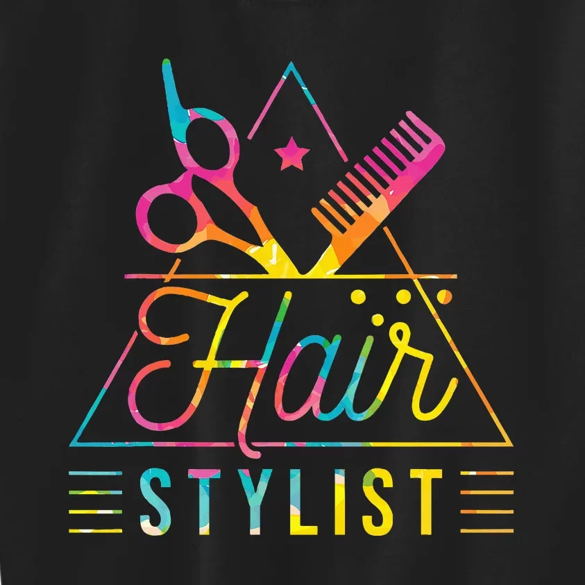 Hair Stylist Hair Stylist And Hair Styling Kids Sweatshirt