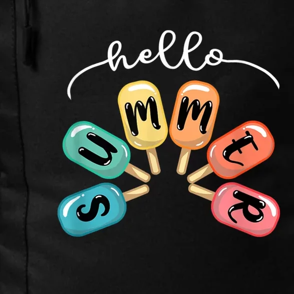 Hello Summer Ice Cream Popsicle Lovers Summer Daily Commute Backpack