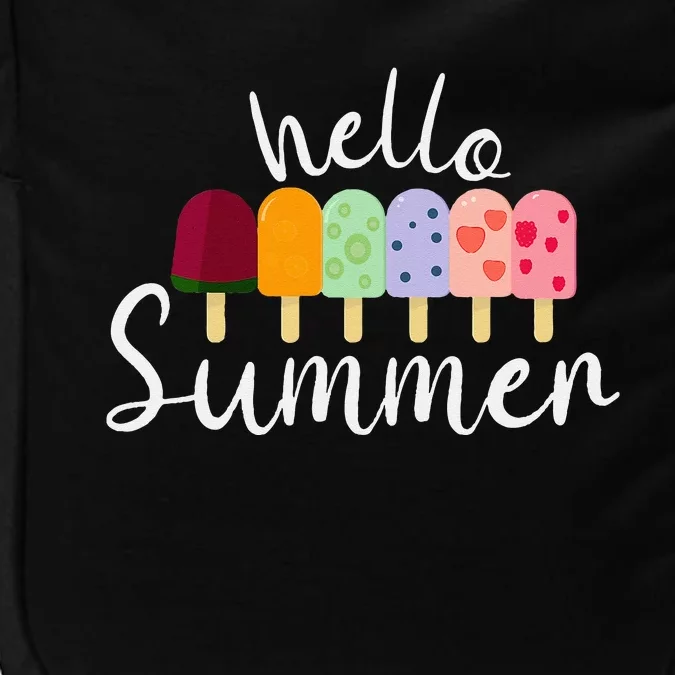 Hello Summer Ice Cream Popsicle Dessert Lover Impact Tech Backpack