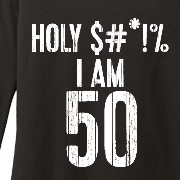 Holy Shit Im 50 | Funny 50th Birthday Gift Womens CVC Long Sleeve Shirt