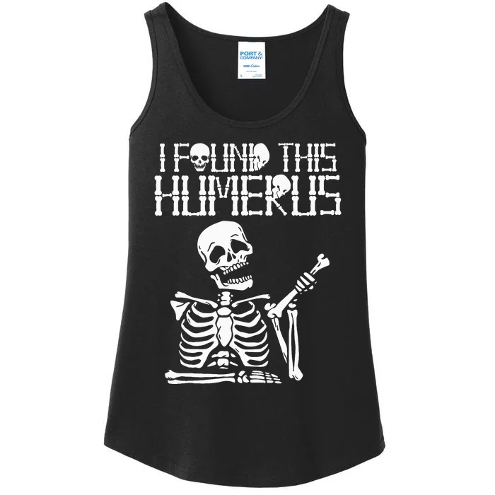 Halloween Skeleton I Found Humerus Funny Costume Matching Ladies Essential Tank