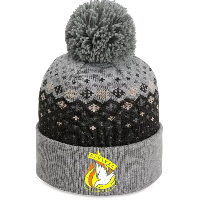 Holy Spirit Is Fire Of Revival Is Here Christian The Baniff Cuffed Pom Beanie