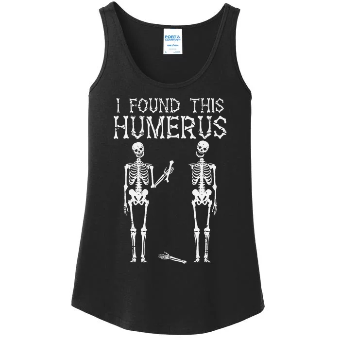 Halloween Skeleton I Found Humerus Ladies Essential Tank