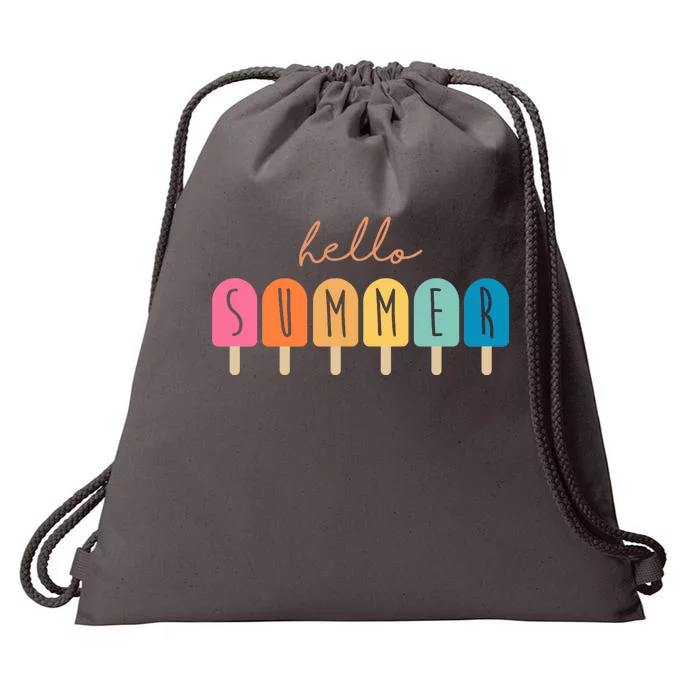 Hello Summer Ice Cream Drawstring Bag