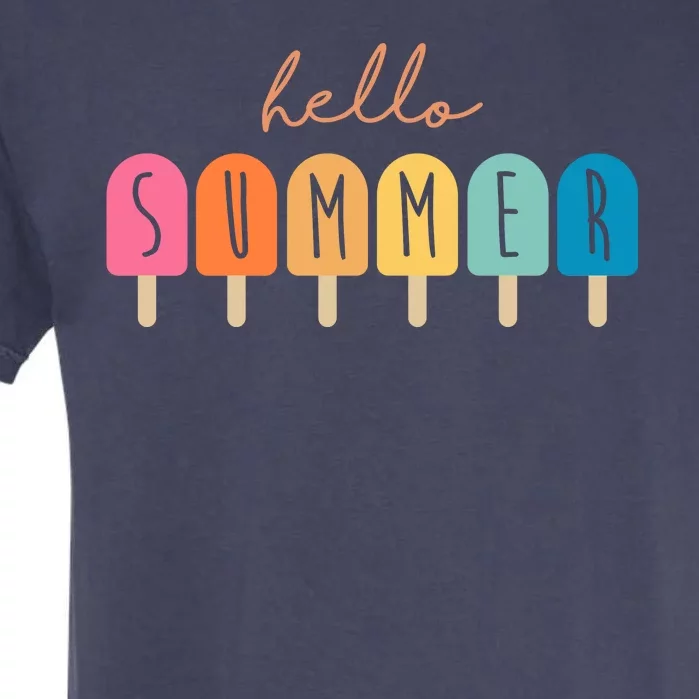 Hello Summer Ice Cream Garment-Dyed Heavyweight T-Shirt