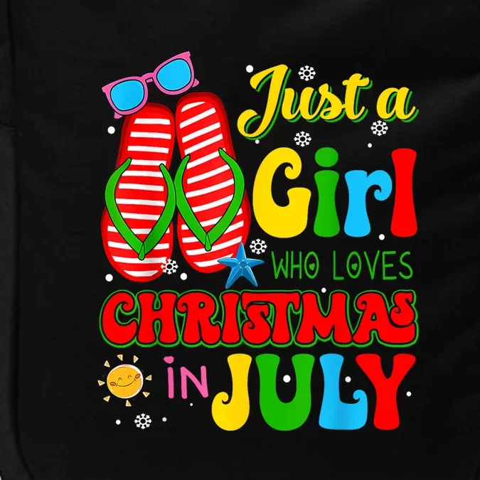 Hello Summer Just A Girl Who Loves Christmas In July Gift Impact Tech Backpack