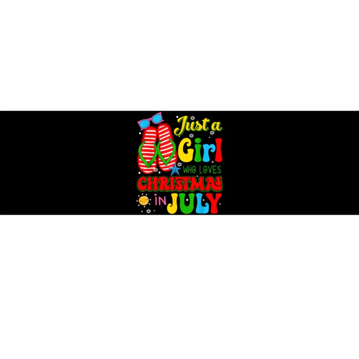 Hello Summer Just A Girl Who Loves Christmas In July Gift Bumper Sticker