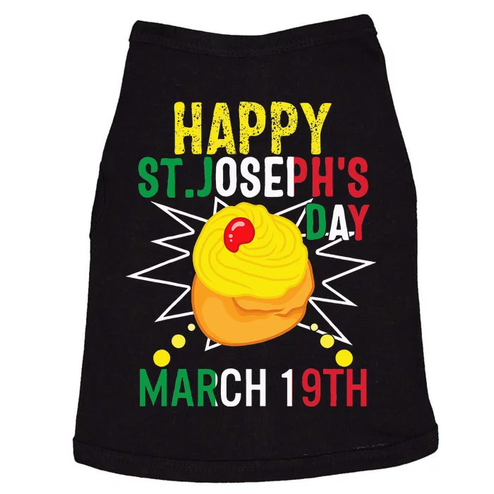 Happy St Josephs Day Jesus Catholic Christian March 19th Doggie Tank