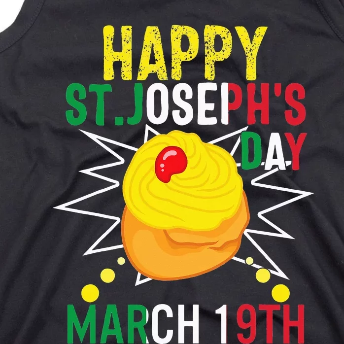 Happy St Josephs Day Jesus Catholic Christian March 19th Tank Top