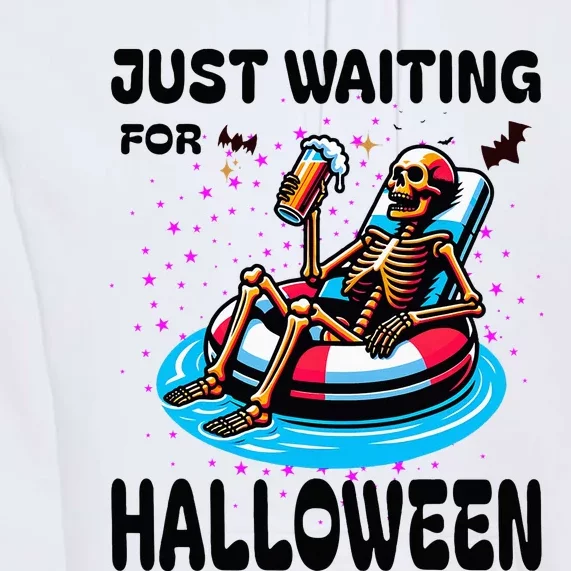 Halloween Skeleton Just Waiting For Halloween Premium Hoodie