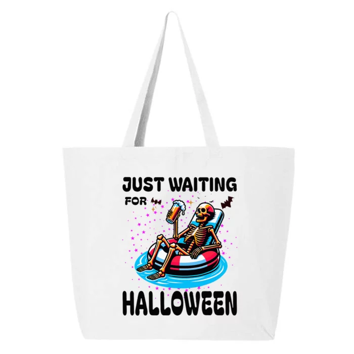 Halloween Skeleton Just Waiting For Halloween 25L Jumbo Tote