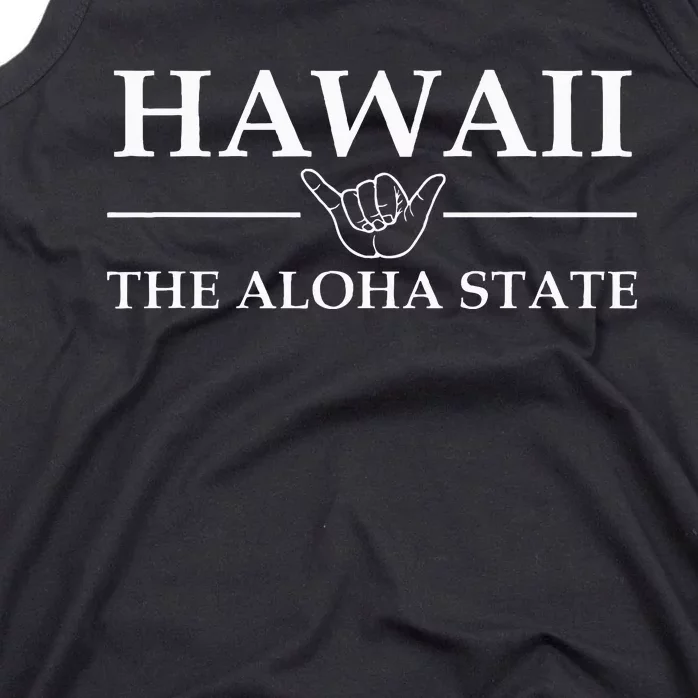 Hawaii Souvenir Keepsake The Aloha State For Adult Tank Top