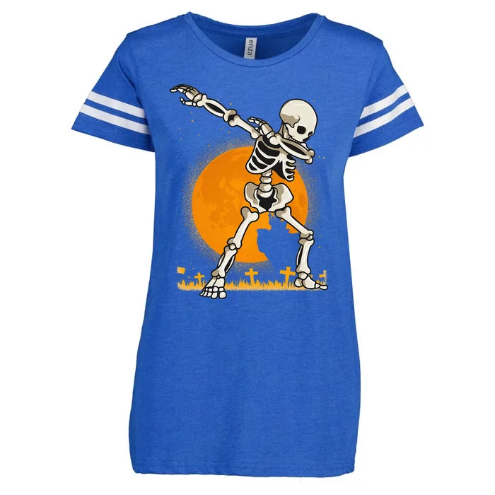 Halloween Shirts Kids Girl Dabbing Skeleton Costume Enza Ladies Jersey Football T-Shirt