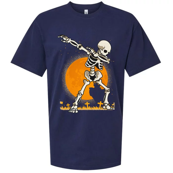 Halloween Shirts Kids Girl Dabbing Skeleton Costume Sueded Cloud Jersey T-Shirt