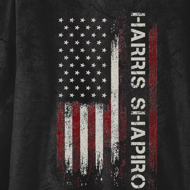 Harris Shapiro2024 Kamala Harris Josh Shapiro 24 Hooded Wearable Blanket