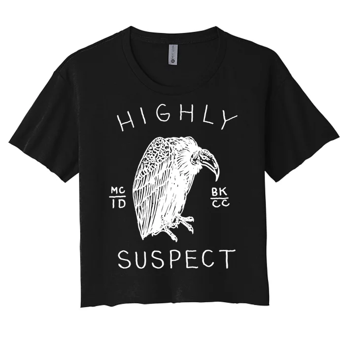 Highly Suspect Logo Cover Women's Crop Top Tee