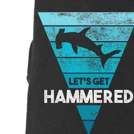 Hammerhead Shark LetS Get Hammered All Week Doggie 3-End Fleece Hoodie