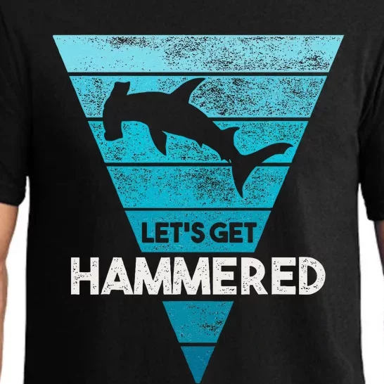 Hammerhead Shark LetS Get Hammered All Week Pajama Set