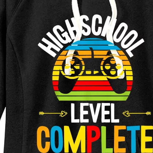 High School Level Complete Graduation Gamer Grad Student Women's Fleece Hoodie