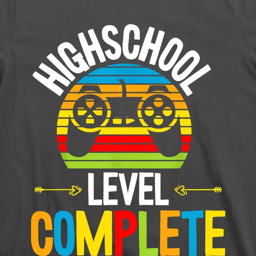 High School Level Complete Graduation Gamer Grad Student T-Shirt