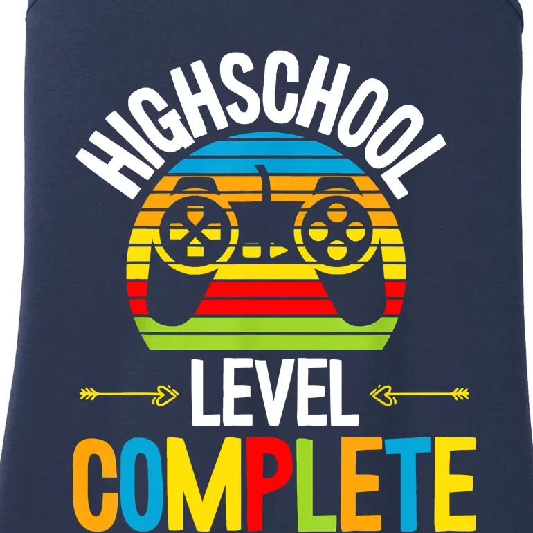 High School Level Complete Graduation Gamer Grad Student Ladies Essential Tank