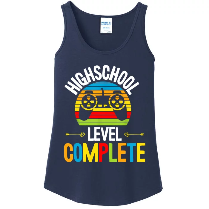 High School Level Complete Graduation Gamer Grad Student Ladies Essential Tank