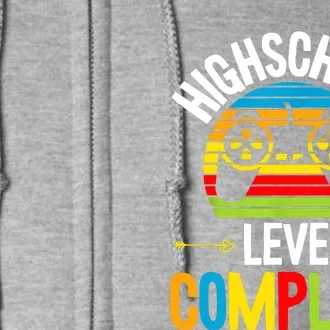 High School Level Complete Graduation Gamer Grad Student Full Zip Hoodie