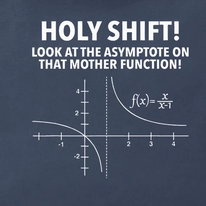 Holy Shift Look At The Asymptote On That Mother Function Zip Tote Bag