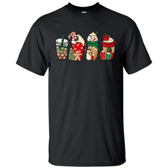 Hilarious Snowman Latte Mug for Christmas Festivities Tall T-Shirt