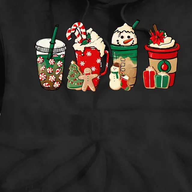 Hilarious Snowman Latte Mug for Christmas Festivities Tie Dye Hoodie