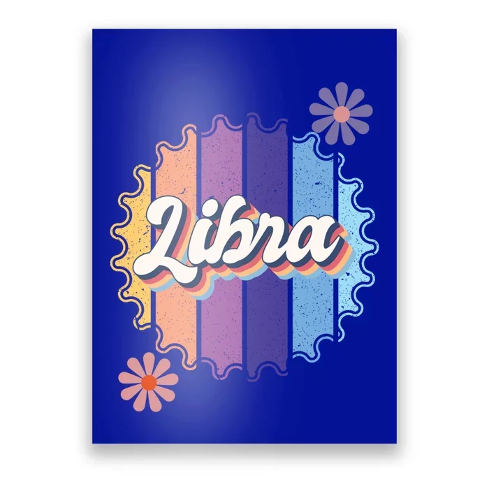 Hippie Sunset Libra Zodiac Gift Poster