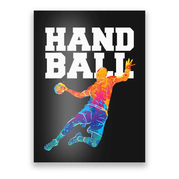 Handball Sports Lover Athlete Athletic Handball Player Poster