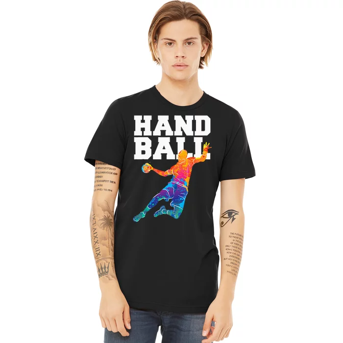 Handball Sports Lover Athlete Athletic Handball Player Premium T-Shirt